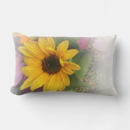 Sommarsolrosblomma FloralThrow Pillow Flower Flora Lumbarkudde