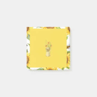 Sommarsolrosblomma Post-it Block