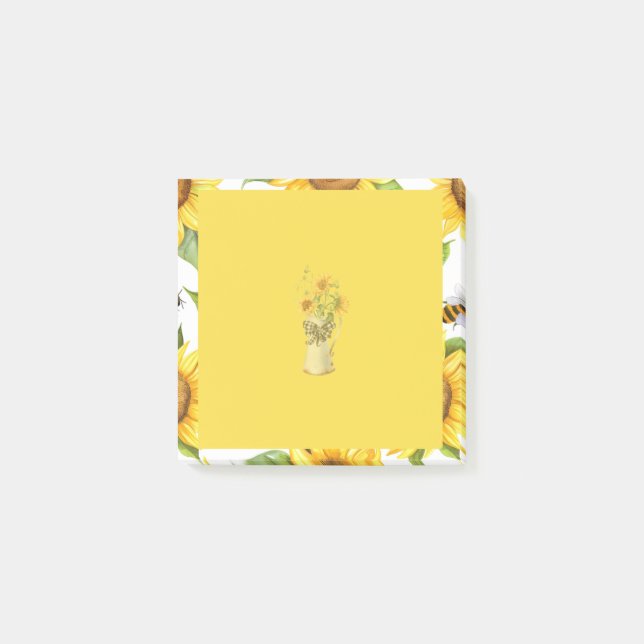 Sommarsolrosblomma Post-it Block (Framsida)