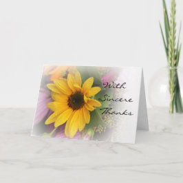 Sommarsolrosmitt hälsningskort kort