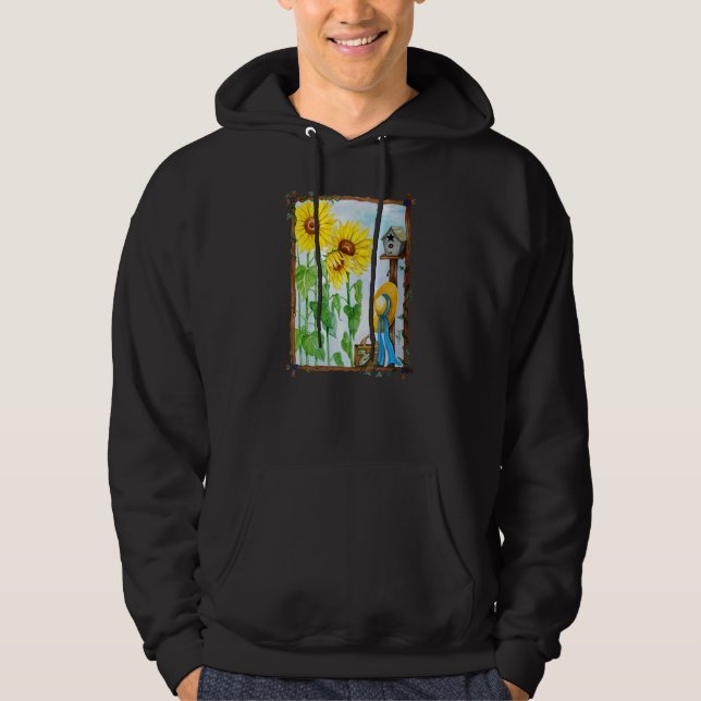 Sommarsolrosolja Garden Hoodie (Framsida)