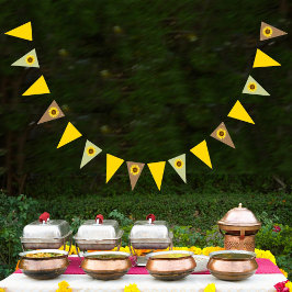 Sommarsolrostriangel Party Vimplar