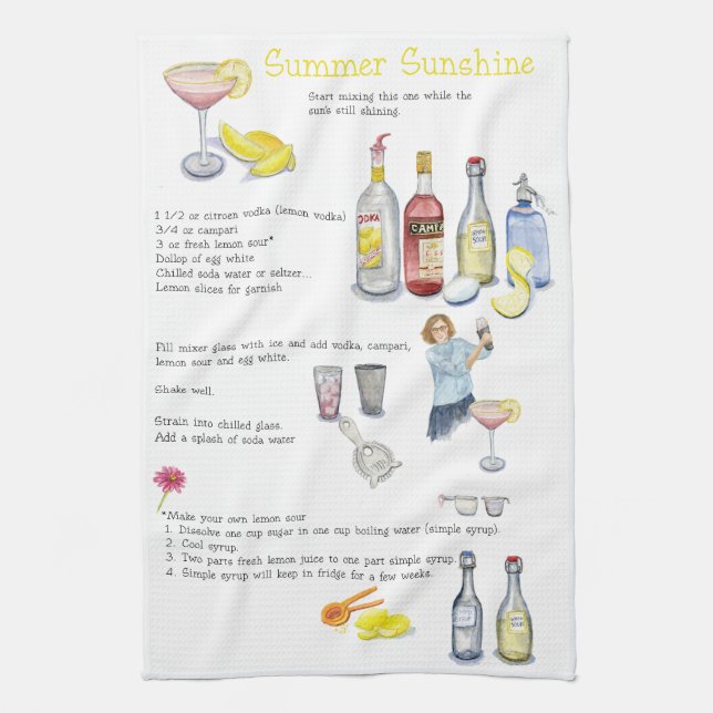 Sommarsolsken Kökshandduk (Vertikal)