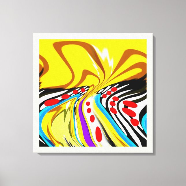 Sommarsolskenskonst Canvastryck (Framsida)