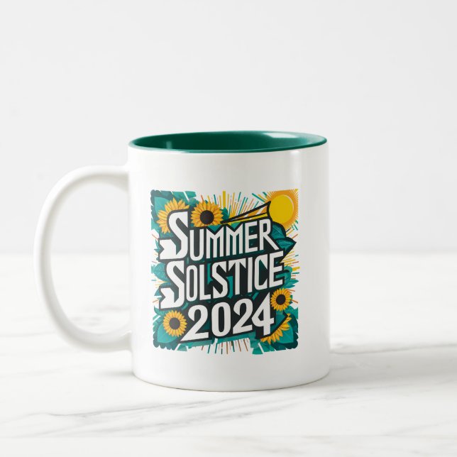 Sommarsolstånd 2024  Två-Tonad mugg (Vänster)
