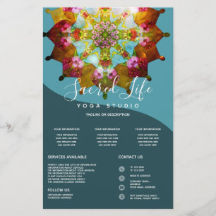 Sommarsolståndsmandala Flygblad