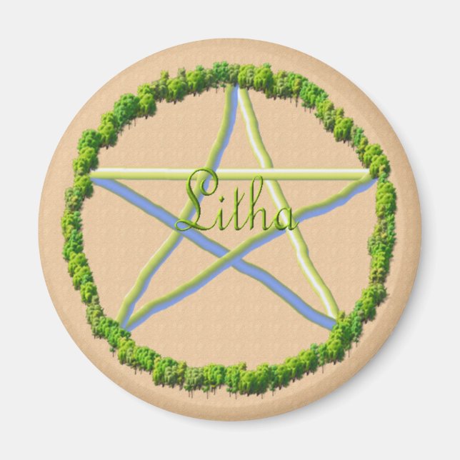 Sommarsolstice Magnet (Framsidan)