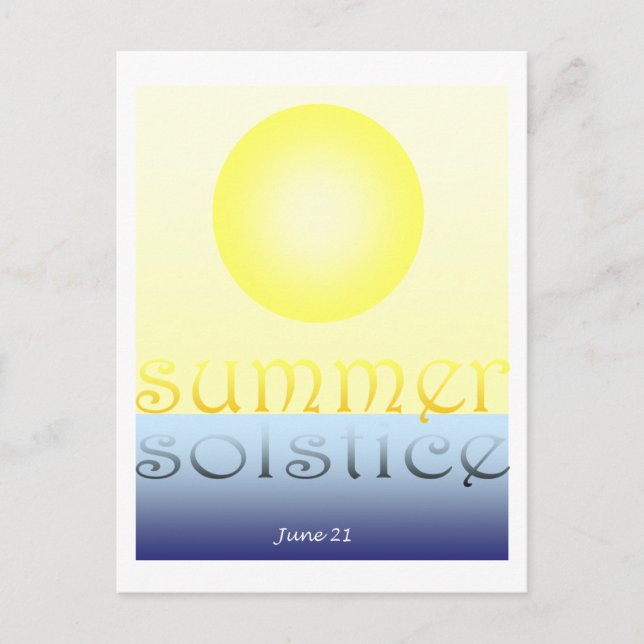 Sommarsolstice Vykort (Framsida)