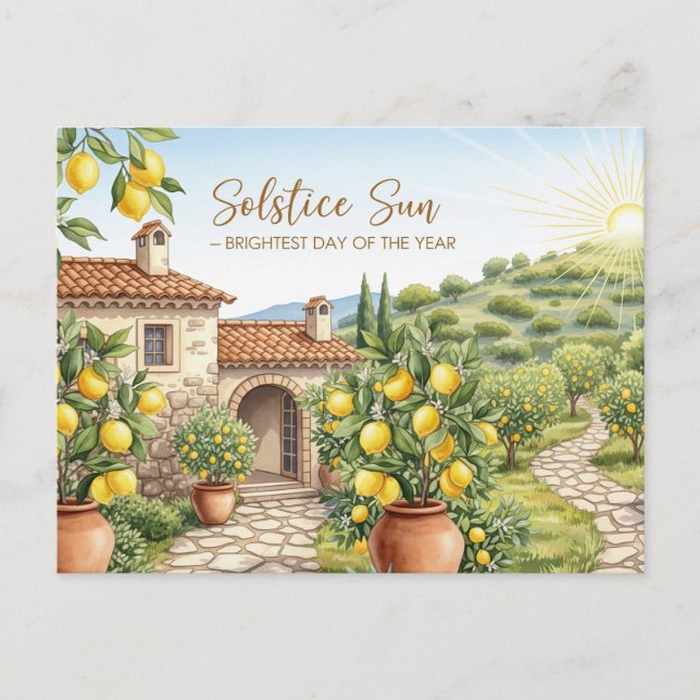 Sommarsolstice Vykort (Framsida)