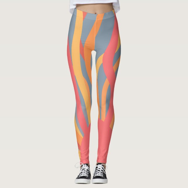 Sommarsoluppgång Leggings (Framsida)