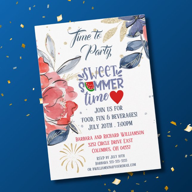 Sommarsommar Barbeque-fest Inbjudan (Skapare uppladdad)