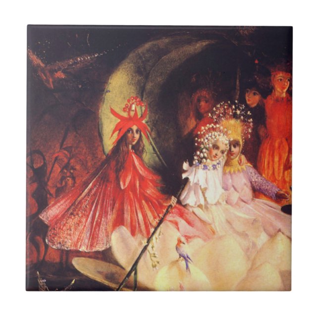 Sommarsommarälvor Kakelplatta (Framsidan)