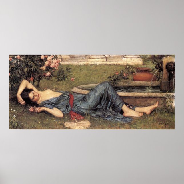 Sommarsommaren av John William Waterhouse - 1912 Poster (Framsidan)