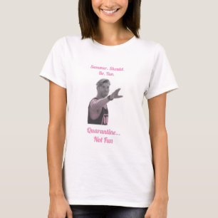 Sommarsommaren borde vara Roligt. Redigera Rosa T Shirt