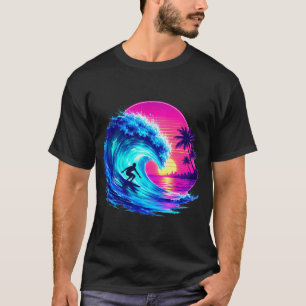 Sommarsommarstrands vattenfärg PNG Levande tropisk T Shirt