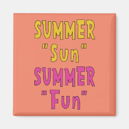 Sommarsommartid i Sol Roligt Magnet