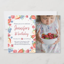 Sommarsöt Berry Flicka födelsedag