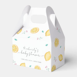 Sommarsötad citron babyskor presentaskar