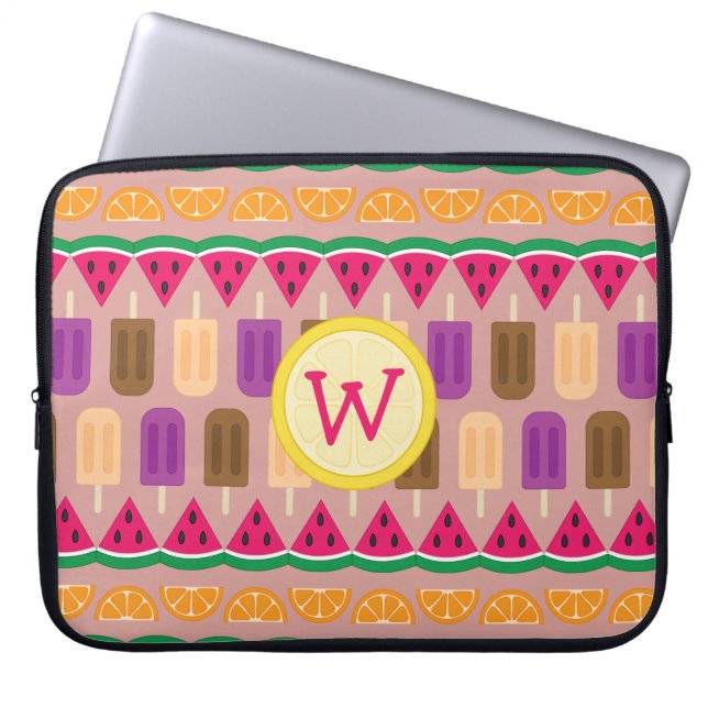 Sommarsötsaker Laptop sleeve (Framsidan)
