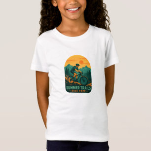 Sommarspårvagnar utan kostnad - Mountain Bike Även T Shirt