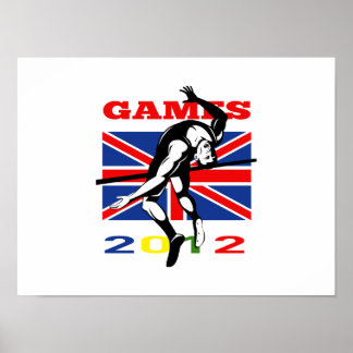 Sommarspelen 2012 High Jump Track och Fält Poster