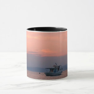 Sommarspirit Sea Sunset-foto Ringer Combo Mugg