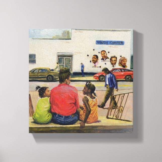 Sommarstad 2000 canvastryck (Framsida)