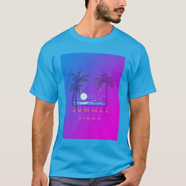 Sommarstämning Beach Sunset T-Shirt  (Framsida)
