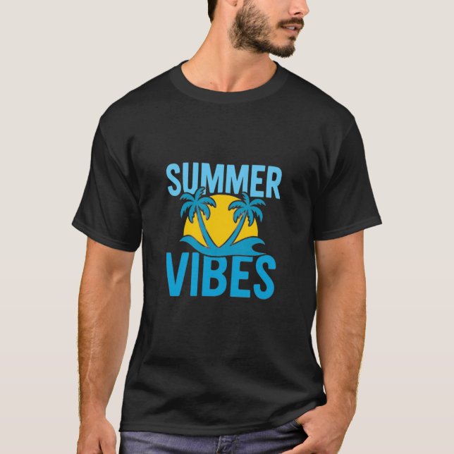 Sommarstämning Beach T-Shirt Design (Framsida)