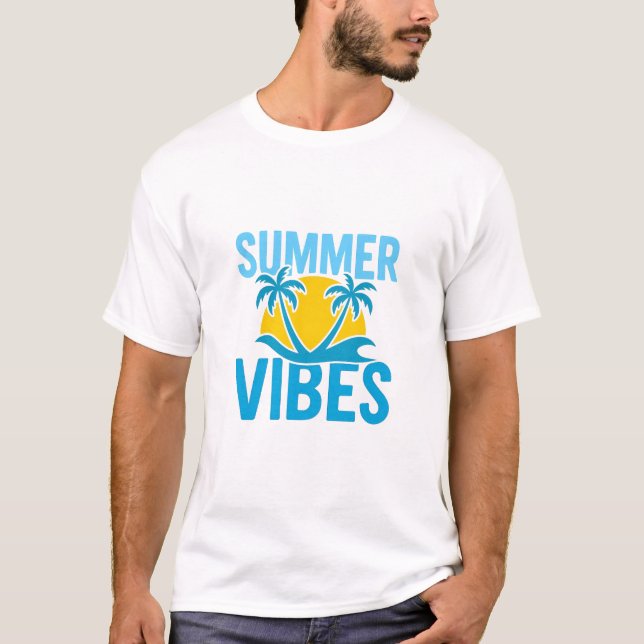 Sommarstämning Beach T-Shirt Design (Framsida)