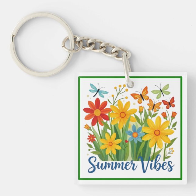 Sommarstämning Blommor med Fjärilar-64534 (Framsidan)