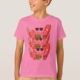 Sommarstämning – Färgglad Strand & Semester T-Shir T Shirt