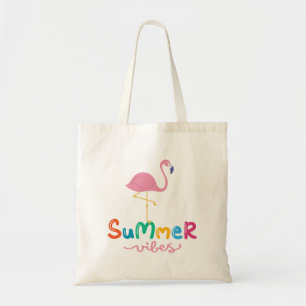 Sommarstämning Flamingo Kvinnor Tygkasse