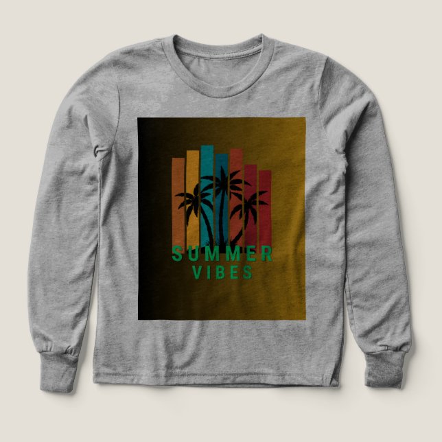Sommarstämning Flickor T-Shirts ☀️💖 (Design framsida)