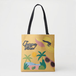 Sommarstämning Gul Totebag Tygkasse