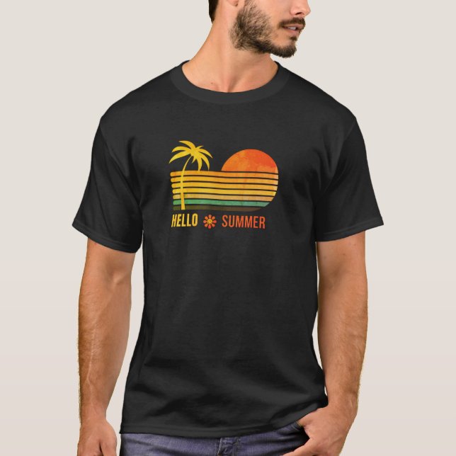 Sommarstämning: Hej sommar T-shirt  (Framsida)