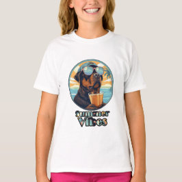 Sommarstämning Hund – Cool Beach Mood T-shirt
