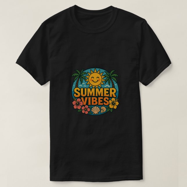 sommarstämning klassisk t-shirt (Design framsida)