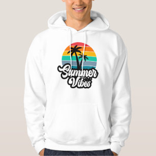 Sommarstämning med palmer design hoodie