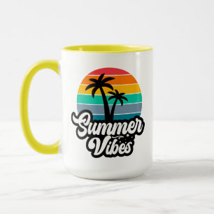 Sommarstämning med palmer design mugg