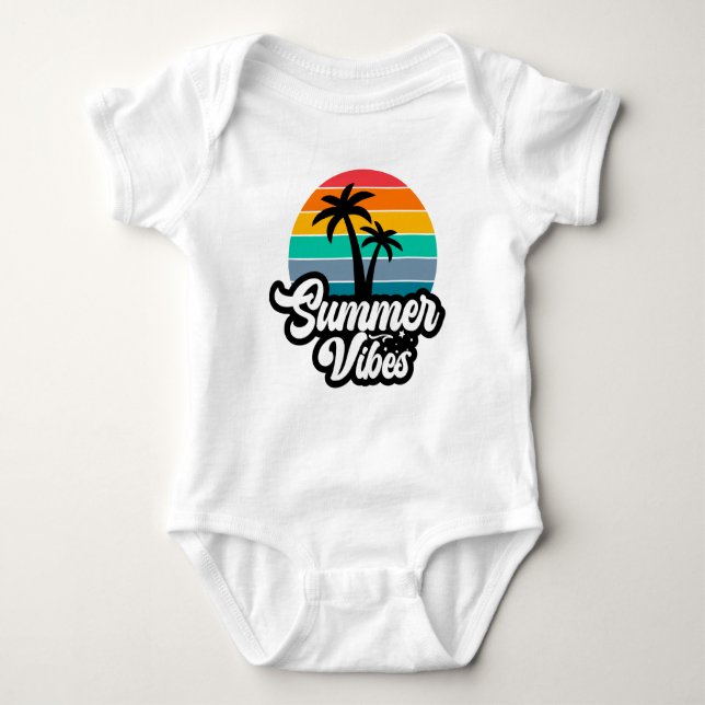 Sommarstämning med palmer design t shirt (Framsida)