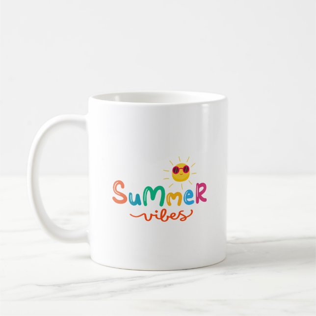 Sommarstämning Och Sol Kaffemugg (Vänster)