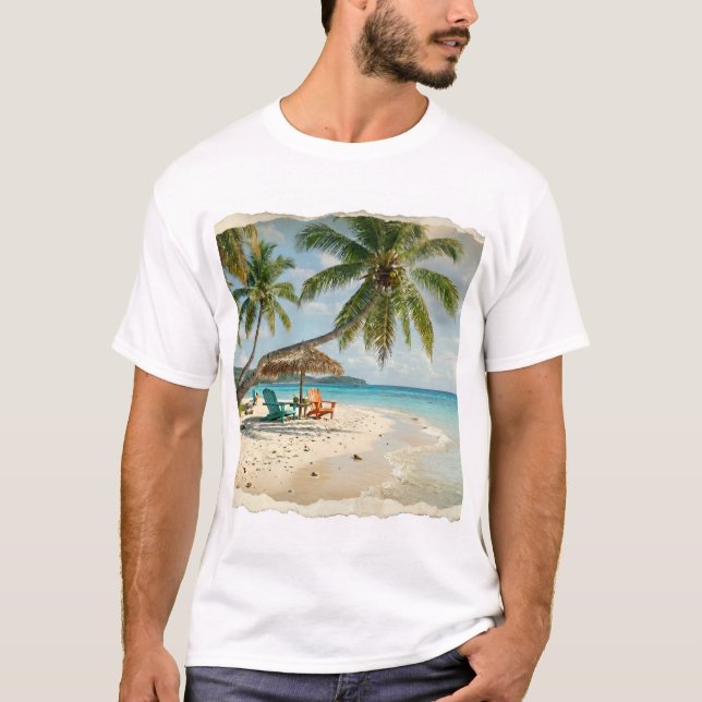 Sommarstämning Palm Beach Tröja (Framsida)