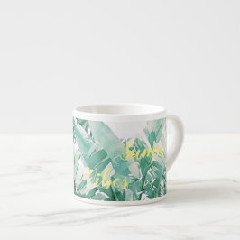 Sommarstämning Palmblad Espresso Kaffemugge Espressomugg