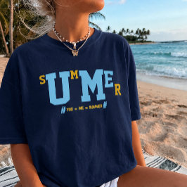 Sommarstämning Par T-shirt Sommar Minimalistiska t
