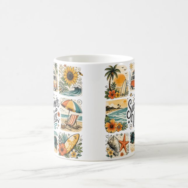 Sommarstämning Premium Estetisk Design Kaffemugg (Center)