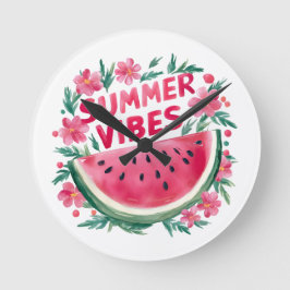 Sommarstämning Rund Klocka