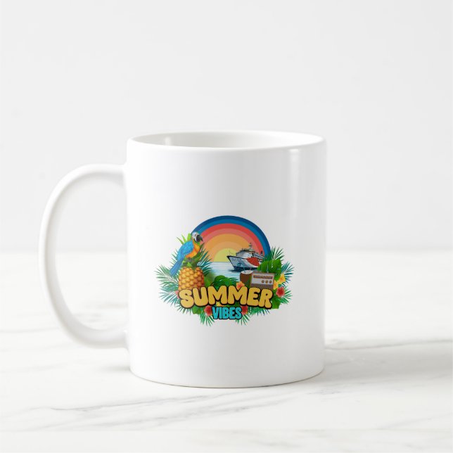 Sommarstämning Semester Kaffemugg (Vänster)
