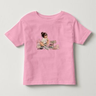 Sommarstämning Söt Tjej Semester T-Shirt