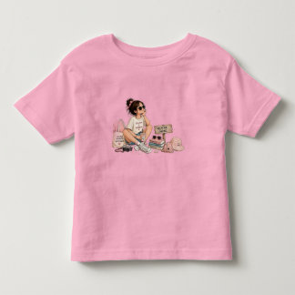 Sommarstämning Söt Tjej Semester T-Shirt